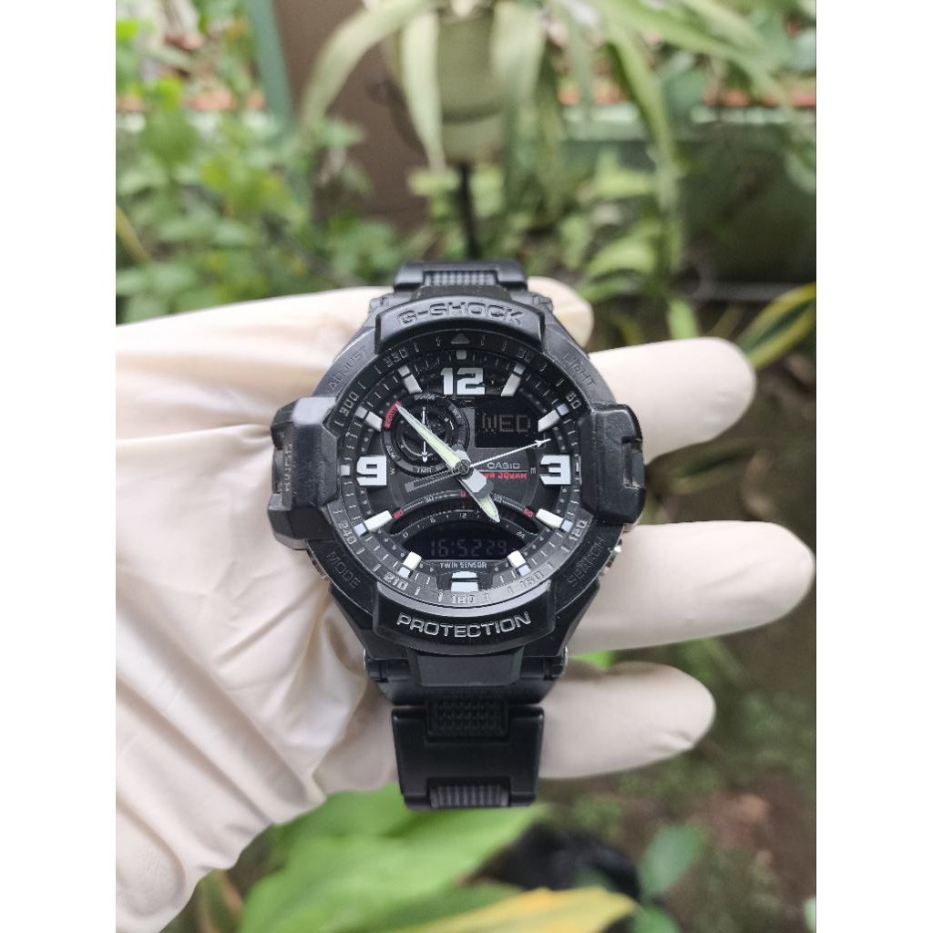 (Harga Net) Jam Tangan Casio G-Shock GA-1000FC All Original Twin Sensor Versi Strap Rantai Analog Di