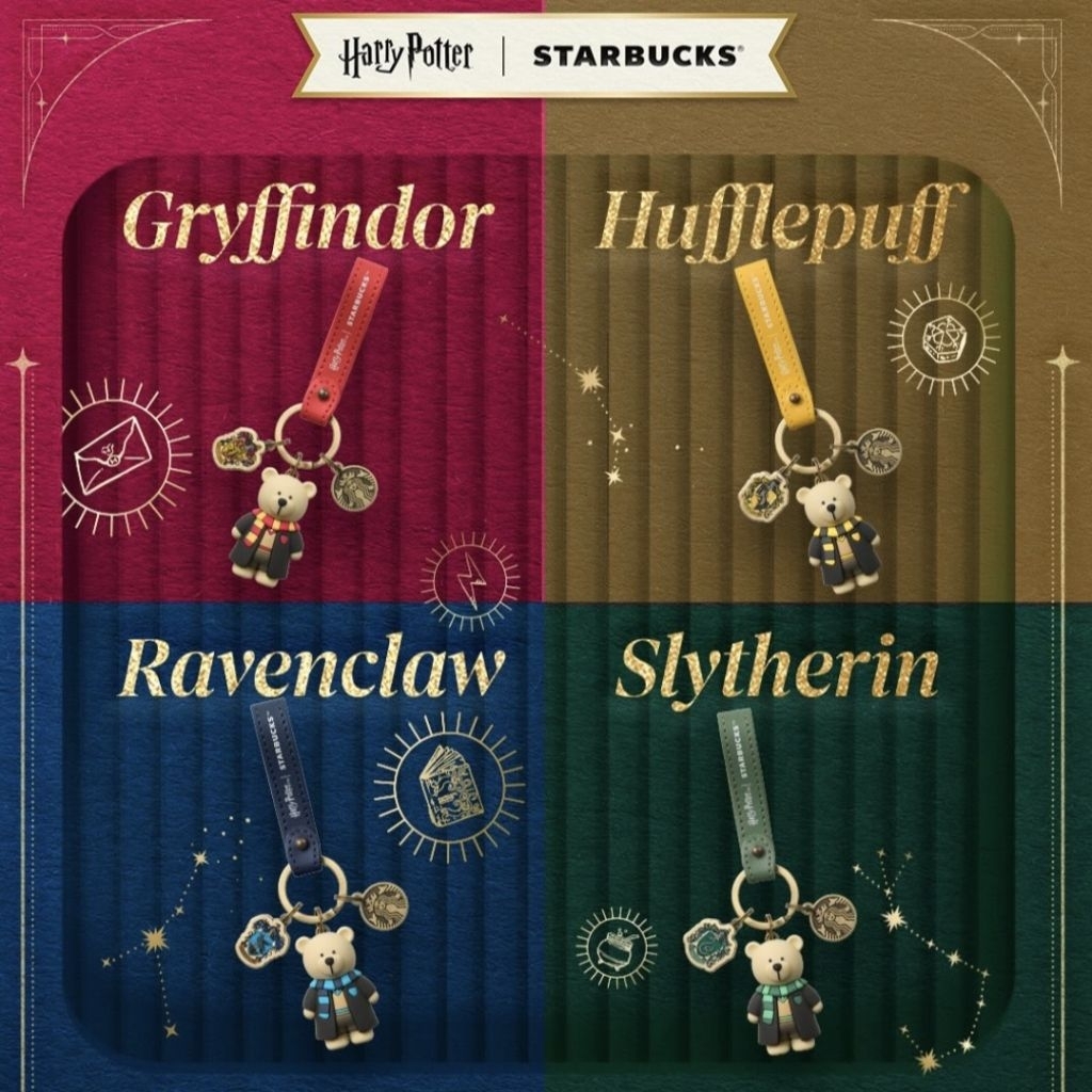 Bearista bear keychain blindbox starbucks harry potter | bearista starbucks harry potter