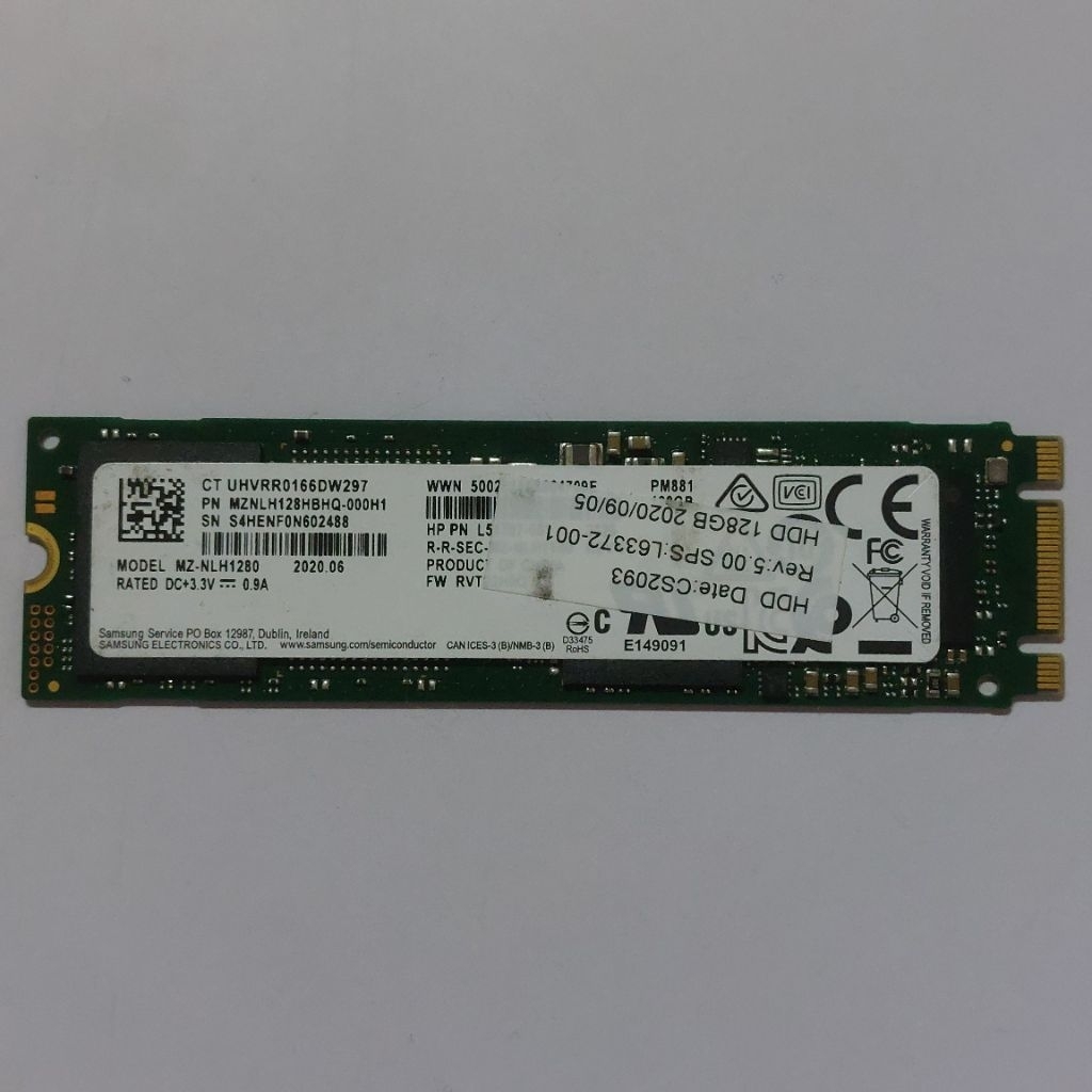 SSD M.2 SATA 2280 128 GB SAMSUNG PM881 Sentinel 100%