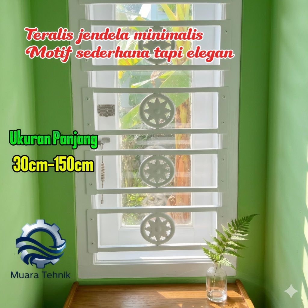 Harga Promo Teralis Traktir jendela minimalis motif sederhana tapi elegan,,Bahan besi hollow galvani