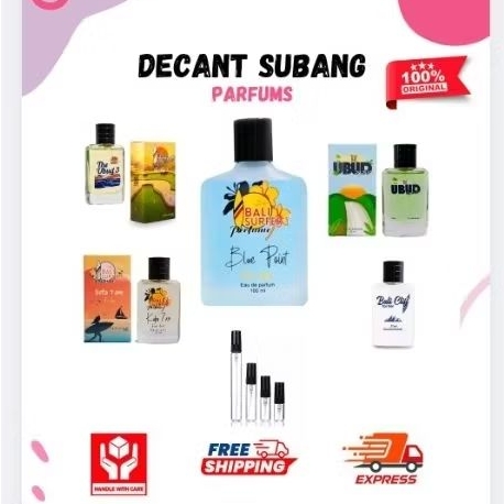 Decant tester Bali Surfer Parfum 100% Original
