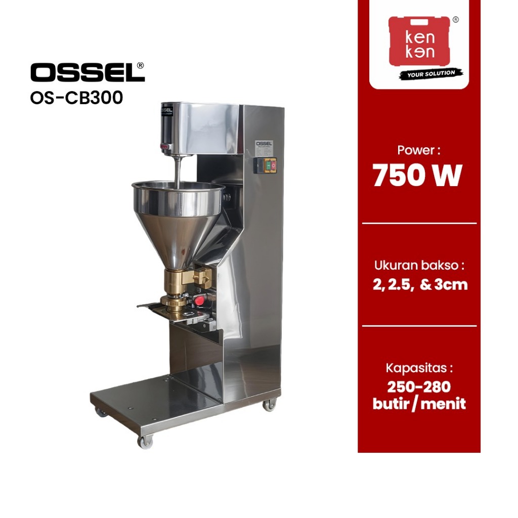Ossel - Mesin Cetak Bakso Cetak Pentol Ossel Meetball  LIstrik Maker OS-CB300