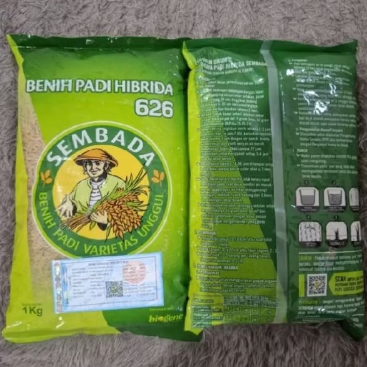 (1KG) Benih bibit padi Sembada 626 kualitas original tahan hama berasnya pulen