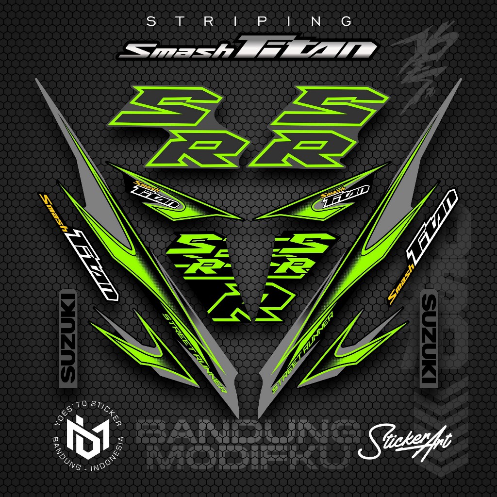 STRIPING VARIASI MOTOR SMASH TITAN/  KRS 9 / SUZUKI SMASH TITAN  2010 /  VARIASI SUZUKI SMASH TITAN