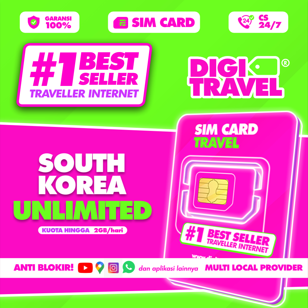Sim Card Travel South Korea Unlimited | Simcard Internet Korea Selatan | Sim Card Roaming