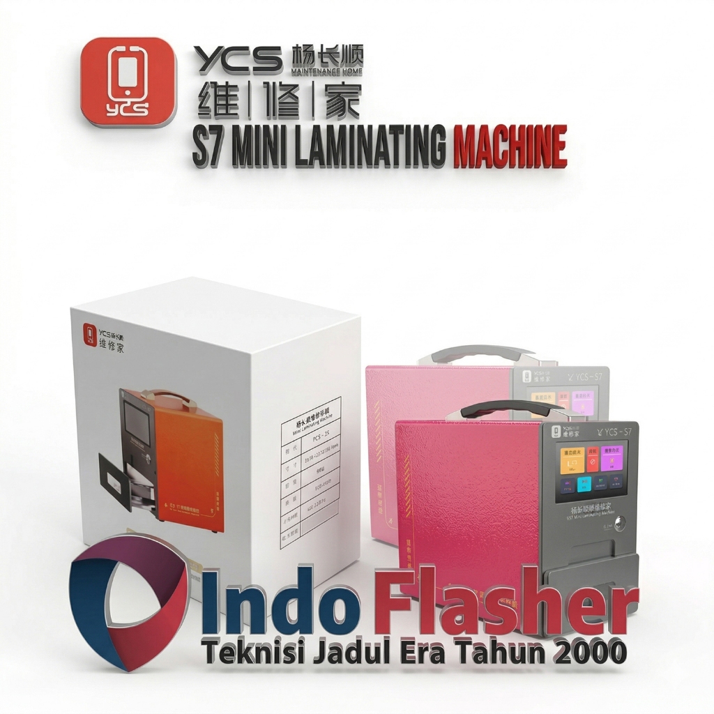 YCS-S7 Mini Laminating Machine (220V) - Support Layar Datar & Lengkung - Mesin Laminating LCD YCS S7