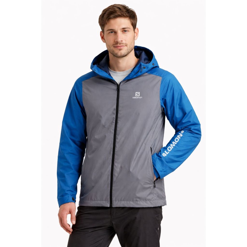 JAKET PRIA JAKET GUNUNG OUTDOOR JAKET MOTOR PRIA  WATERPROOF WINDPROOF SALOMON PREMIUM