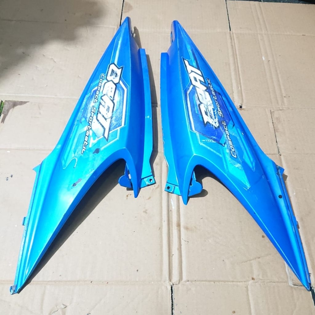 Cover Body Samping Honda Beat Karbu 2008 2009 Biru Original Copotan Ori Beat Lama Siap PasangCover S