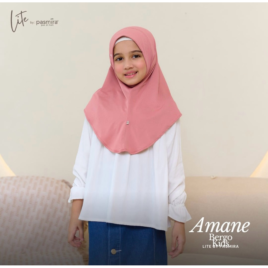 NEW ARRIVAL BERGO AMANE KIDS HIJAB LITE / BERGO ANAK / BY PASMIRA / BERGO PASMIRA