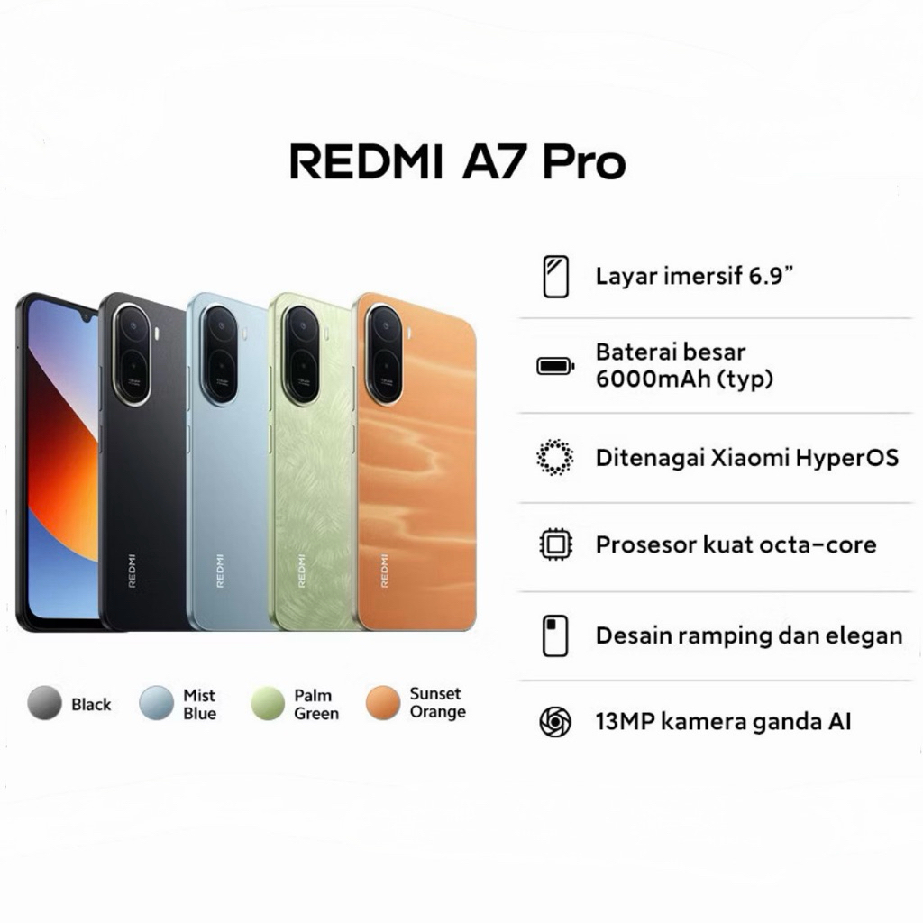 HP REDMI A7 PRO 4GB RAM 64G ROM BLACK
