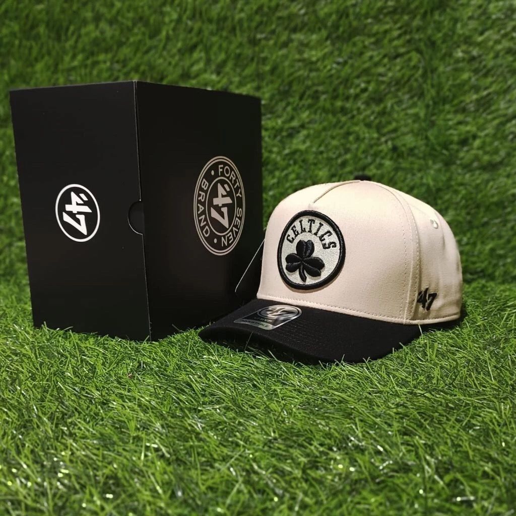 Topi Premium Celtics Visor cekung Unisex Original dengan Desain Logo Celtics dan Visor hitam