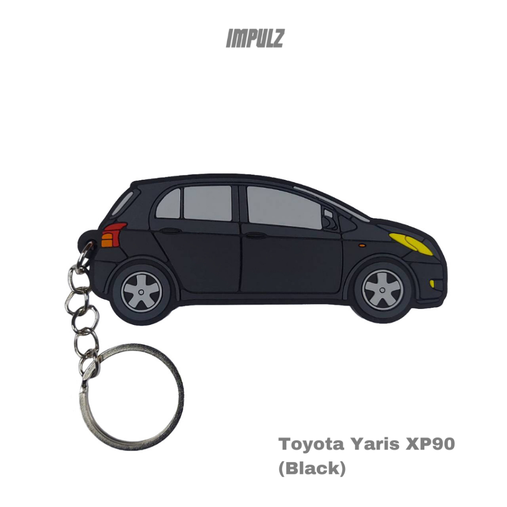 Impulz Keychain / Gantungan Kunci – Toyota Yaris XP90 / Yaris Bakpao (Black)