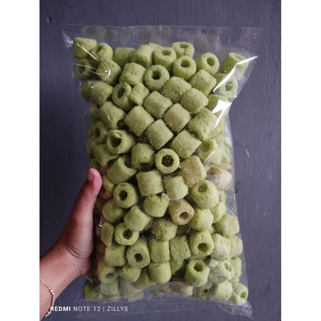snack jagung rasa pandan, siip pandan kemasan 500gr