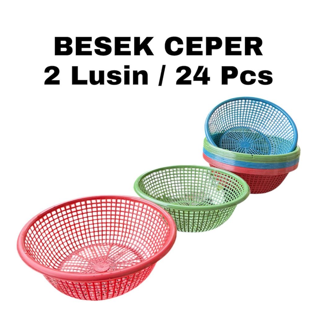 2 Lusin / 24 Pcs Besek Ceper Besek Hajatan Plastik Wakul Kemarang Plastik Tebal Ceting Plastik Syuku