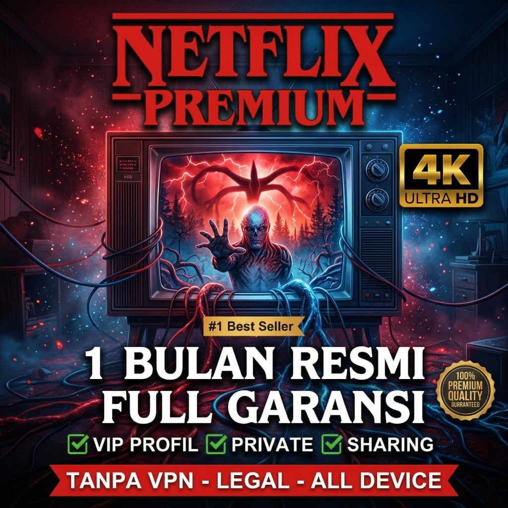 Netflix Premium 1 Bulan Murah – Garansi Aman & Legal