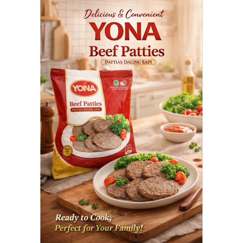 Yona Beef Patties 500gr
