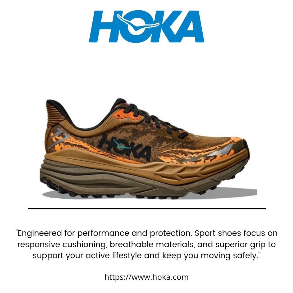 Sepatu HOKA ONE ONE Stinson 7 Honey Trail Running Shoes