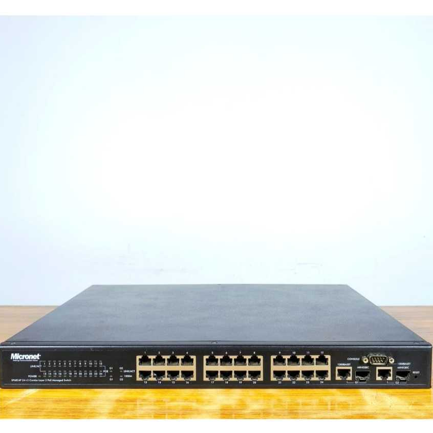 SPESIAL SWITCH MICRONET SP6824P COMBO LAYER 2 POE MANAGED SWITCH BERGARANSI