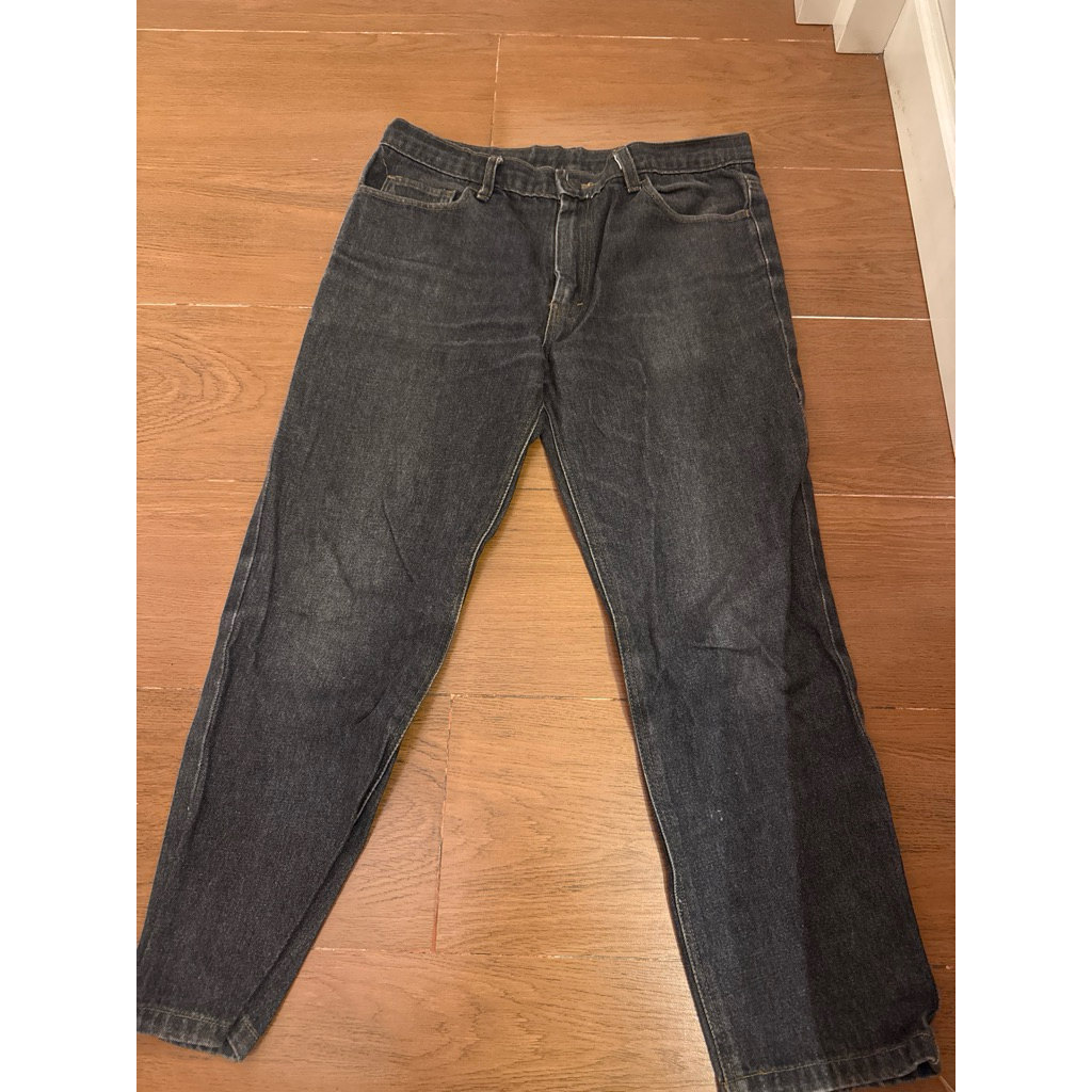 celana panjang jeans hitam pria preloved good condition