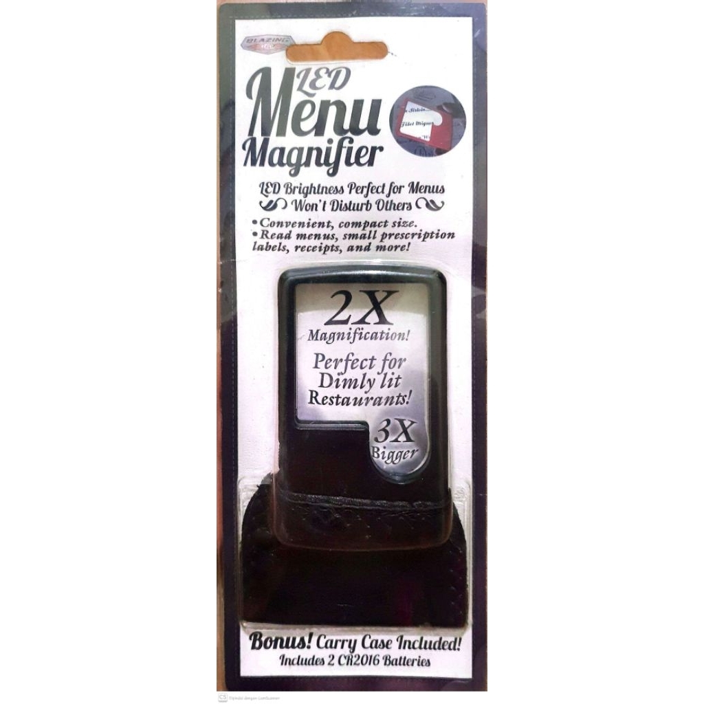 Ace Hardware/Azko Blazing Led Menu Magnifier Kaca Pembesar 3x 10076737
