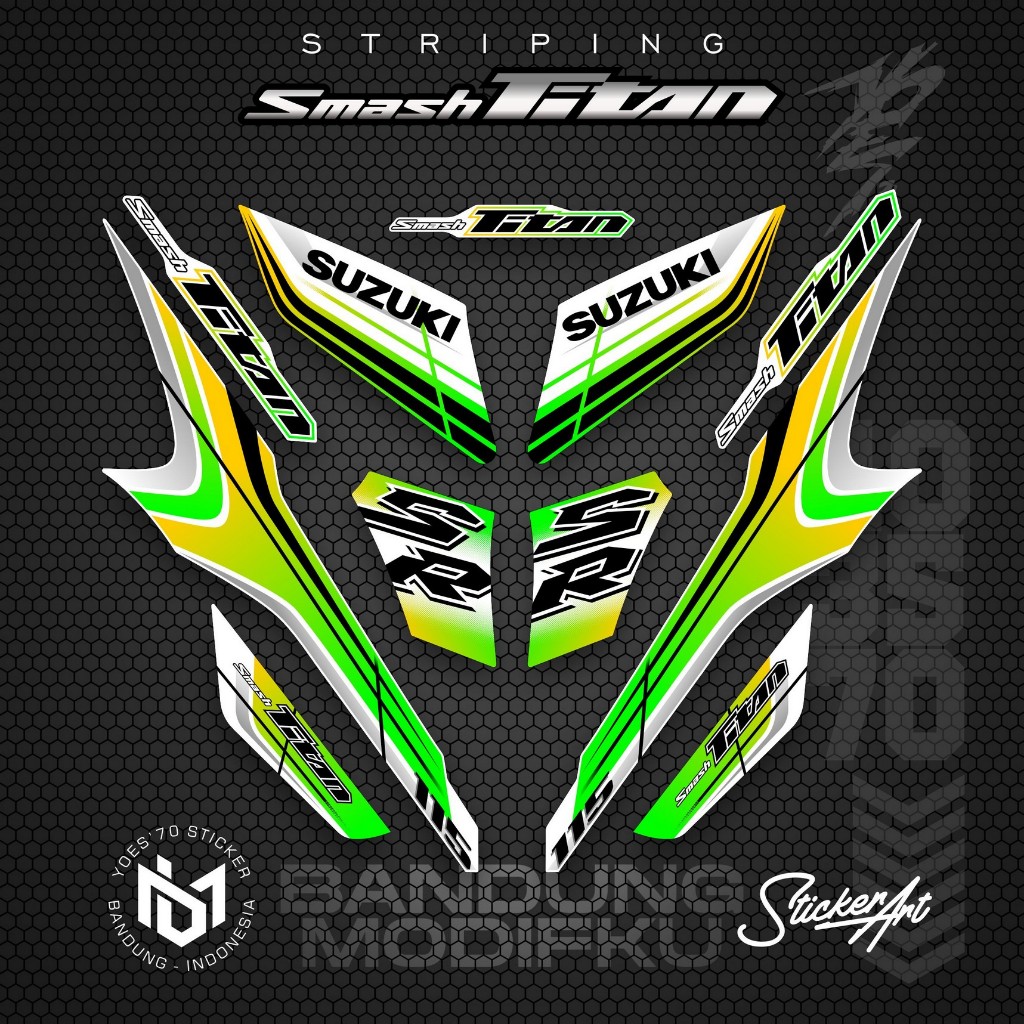 STRIPING VARIASI MOTOR SMASH TITAN/  KRS  38 / SUZUKI SMASH TITAN  2010 /  VARIASI SUZUKI SMASH TITA