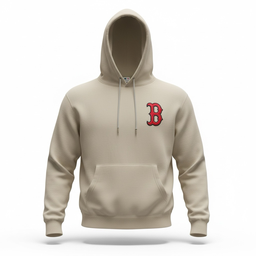 MLB BOSTON HOODIE — LUXURY LOGO BORDIR