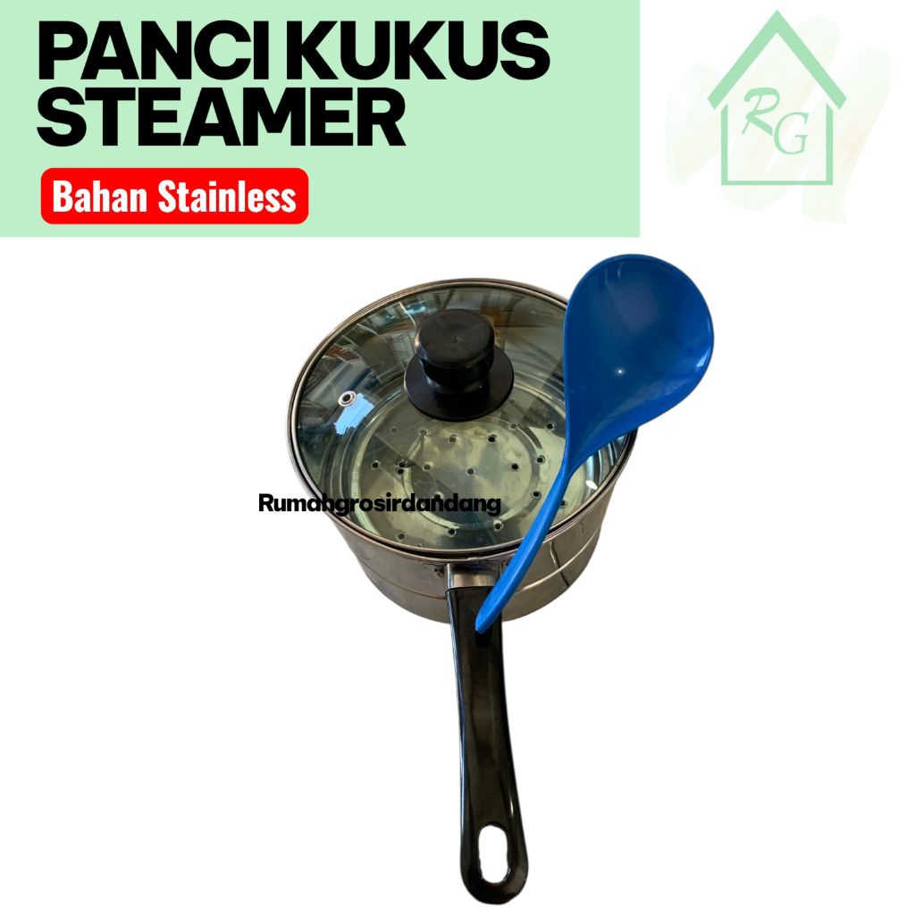 PANCI KUKUS MINI STEAMER 16CM STAINLES