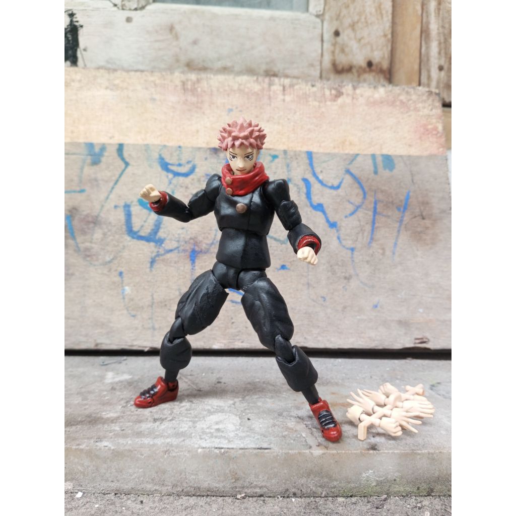 Shf Yuji itadori custom action figure # ryomen sukuna jujitsu kaisen jjk anime toji fushiguro Gundam