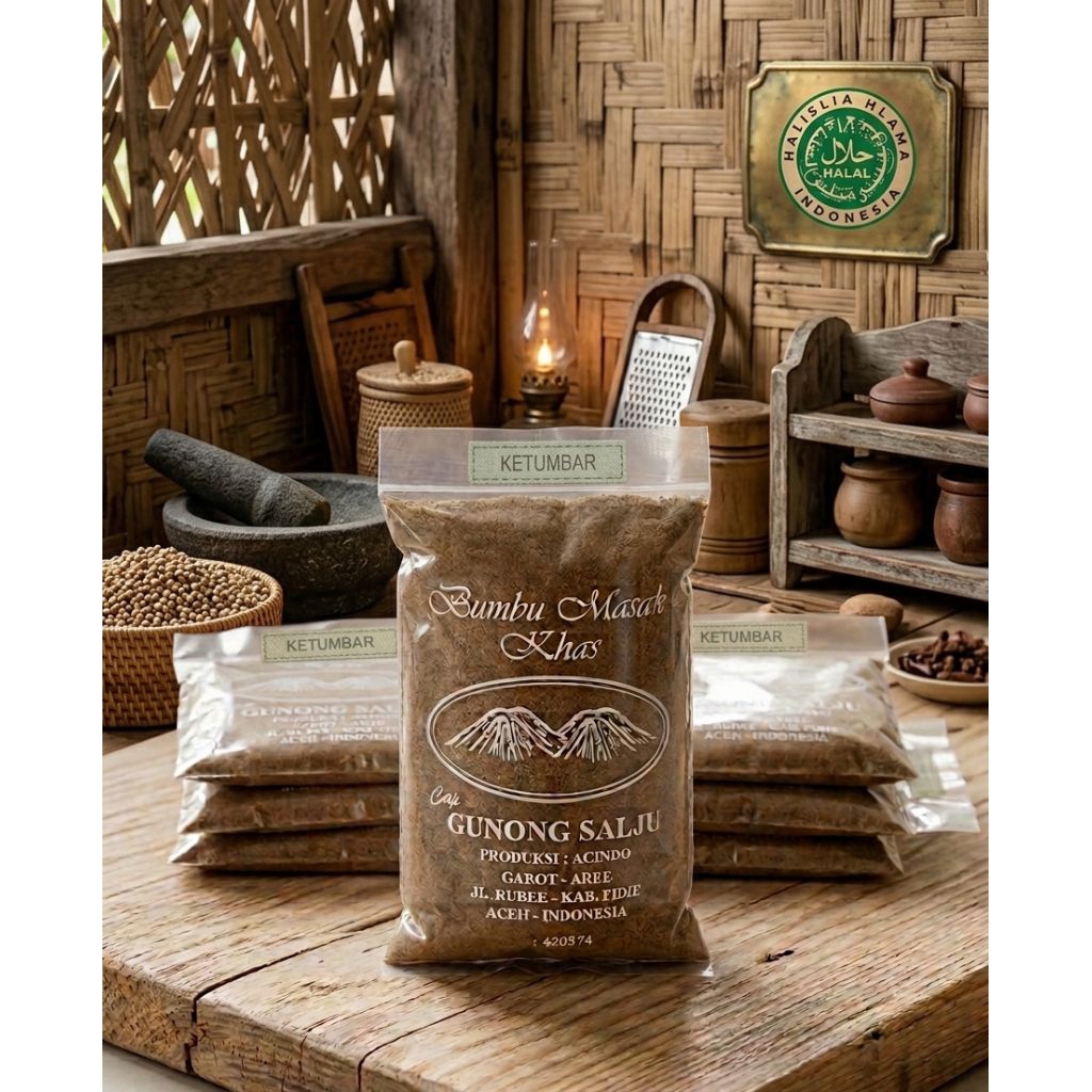 Ketumbar Bubuk Halus Gunong Salju Asli Aceh – Bumbu Masak Wangi Alami Serbaguna Premium
