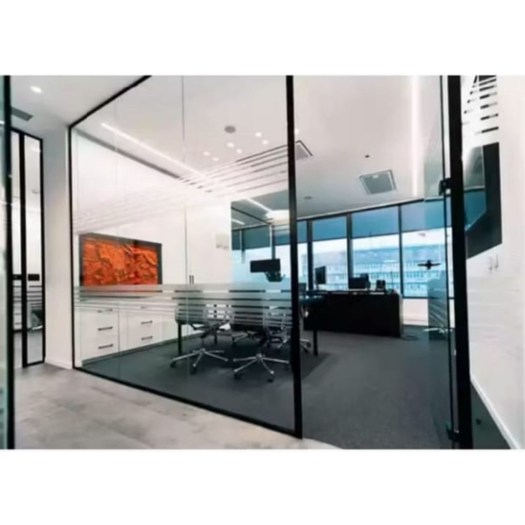 Partisi box kaca Tempered 10mm