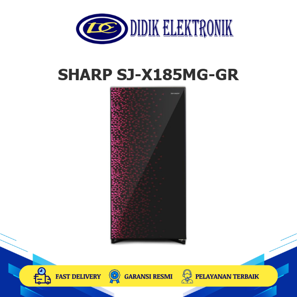 SHARP SJ-X185MG-GR KULKAS 1 PINTU 166L Low Voltage SJ-X185MG-GR SJ-X185MGGR SJX185MGGR
