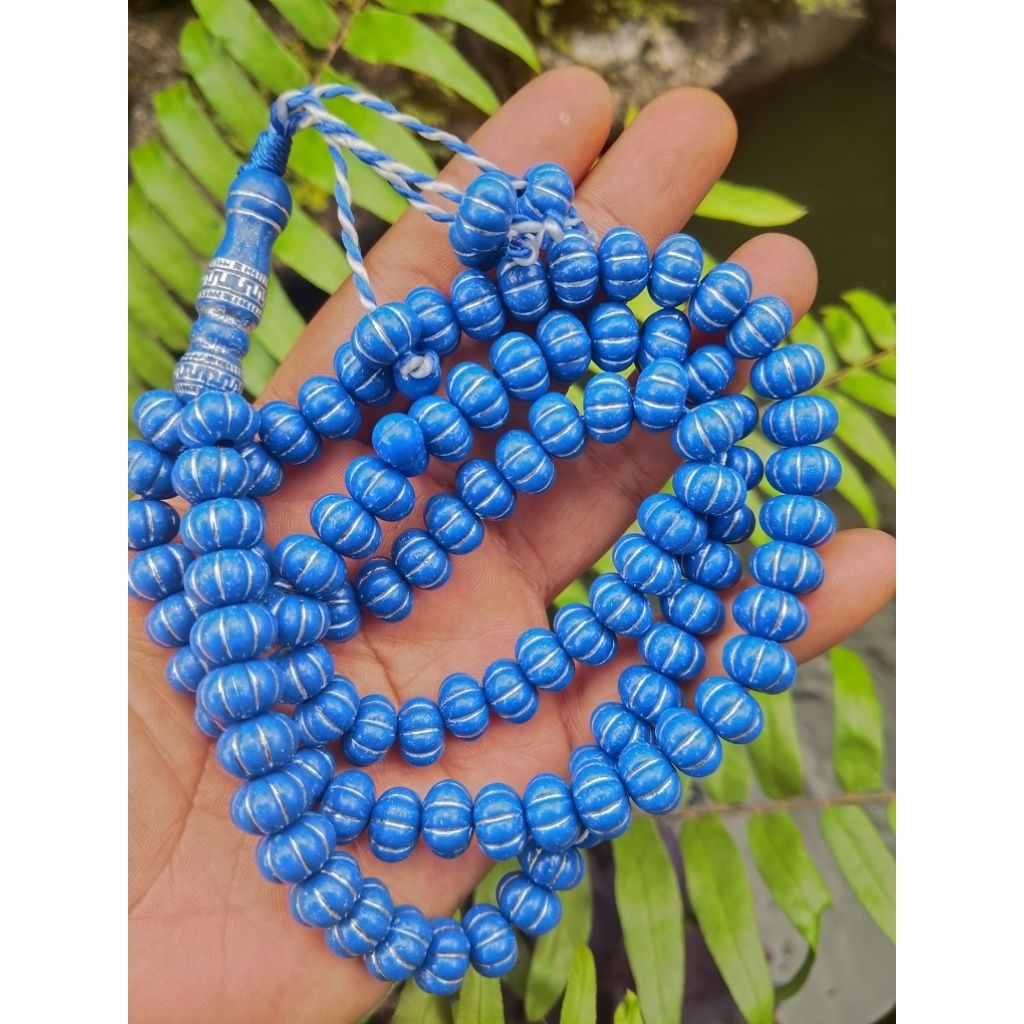 Tasbih madinah warna biru 10mm