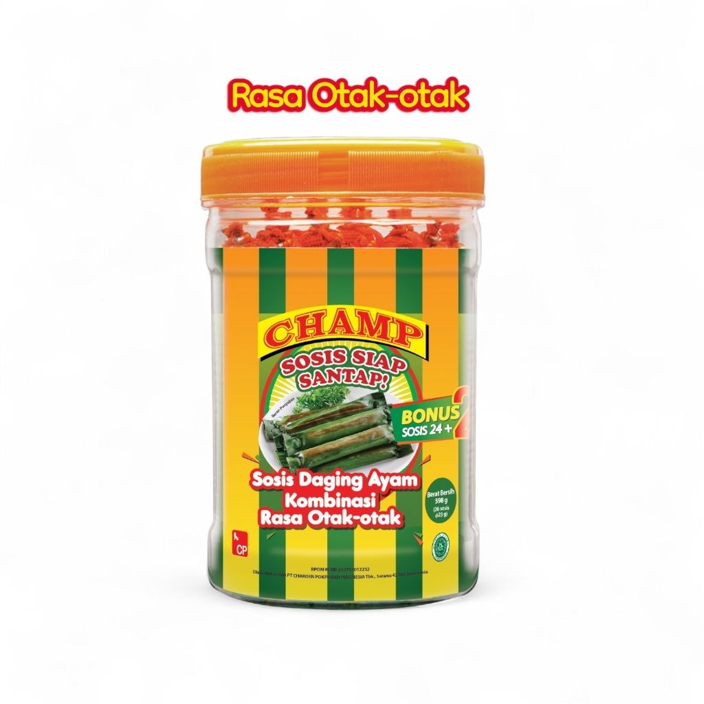 Sosis Champ Ayam Sapi Otak-Otak 24+2 Toples