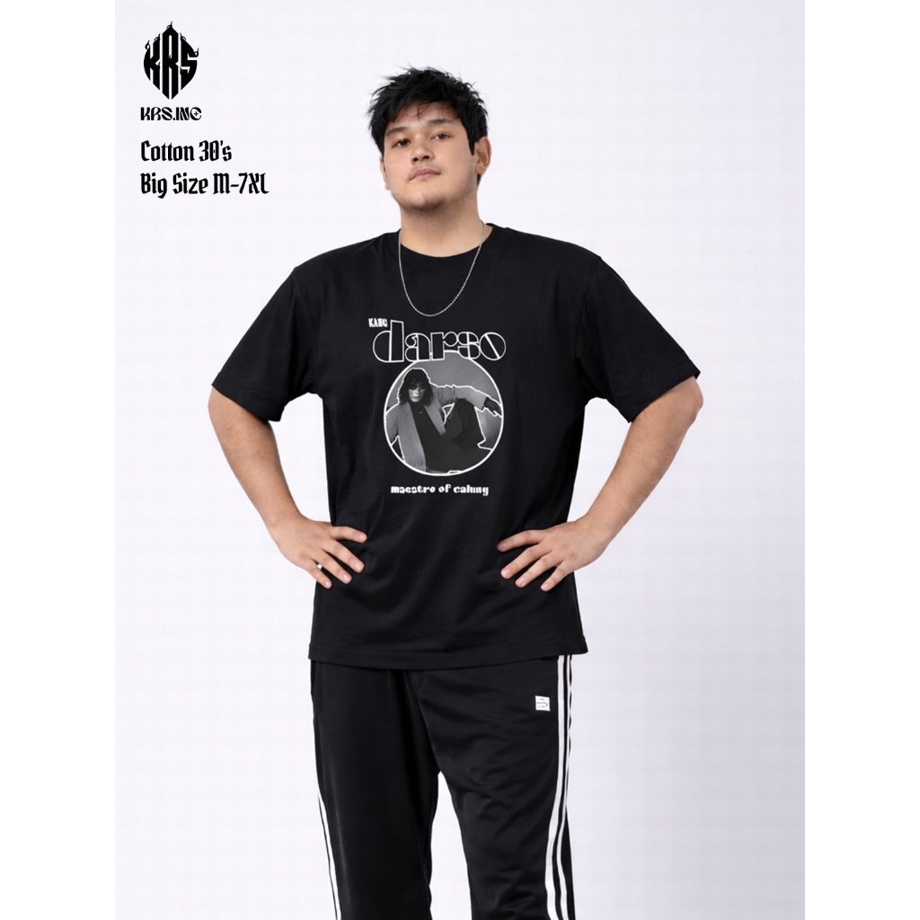 Kaos Pria Darso Maestro of Calung KRS.INC Premium Cotton 30s Kaos Distro Oversize Big Size M-7XL Kao