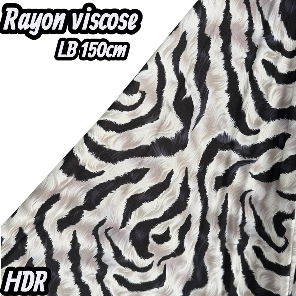 kain katun rayon viscose premium -. rayon motif leopard - rayon meteran - adem - lembut