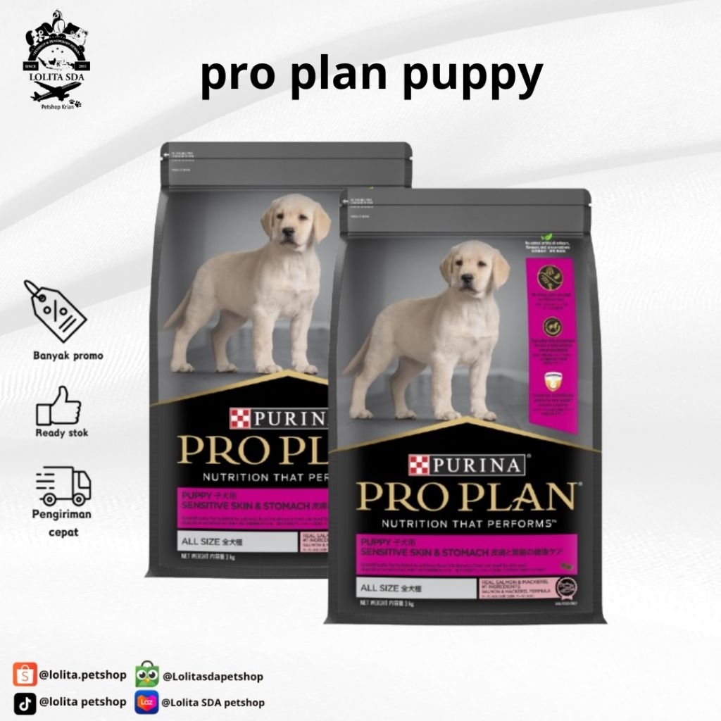 pro plan proplan dog food makanan anjing proplan adult puppy