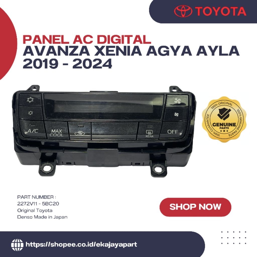 Panel AC Digital Avanza Xenia Agya Ayla 2019 - 2024