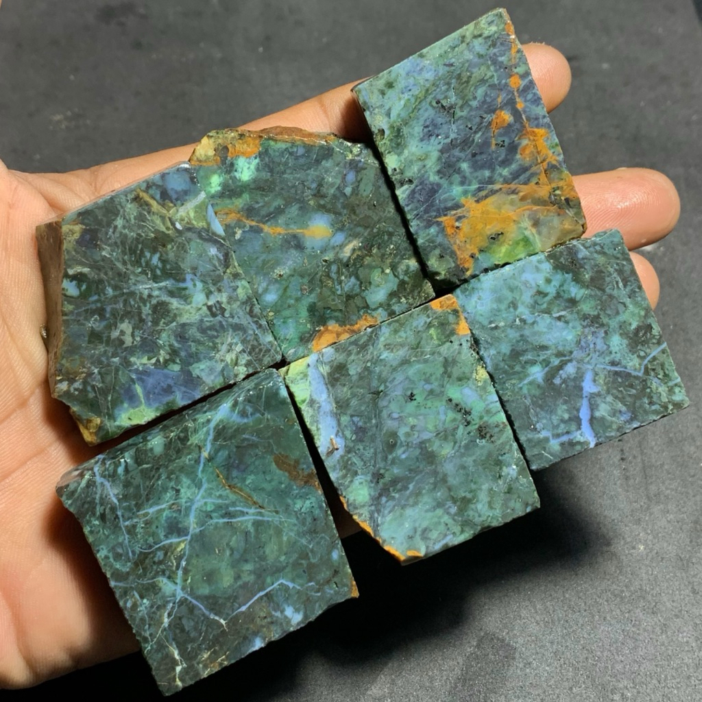 batu pirus jawa asli natural tembus cahaya motif bagus / bahan batu pirus jawa / batu pirus jawa / b