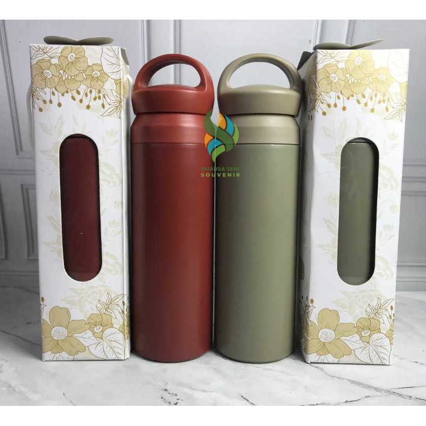 Kemasan Box Termos Ukuran 23cm Packaging Paper Dus Souvenir Box Botol Tumbler 500ml