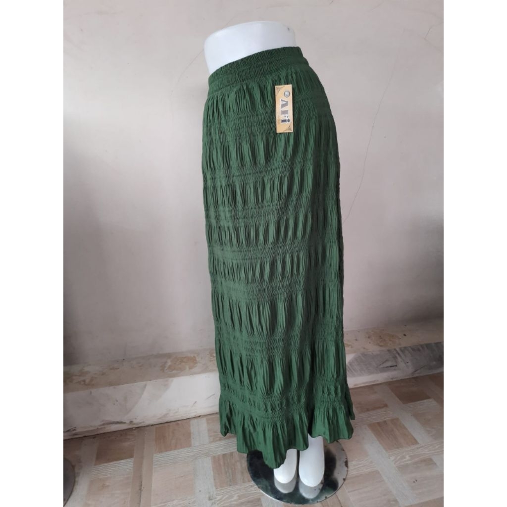rok semoke kerut plisket jumbo