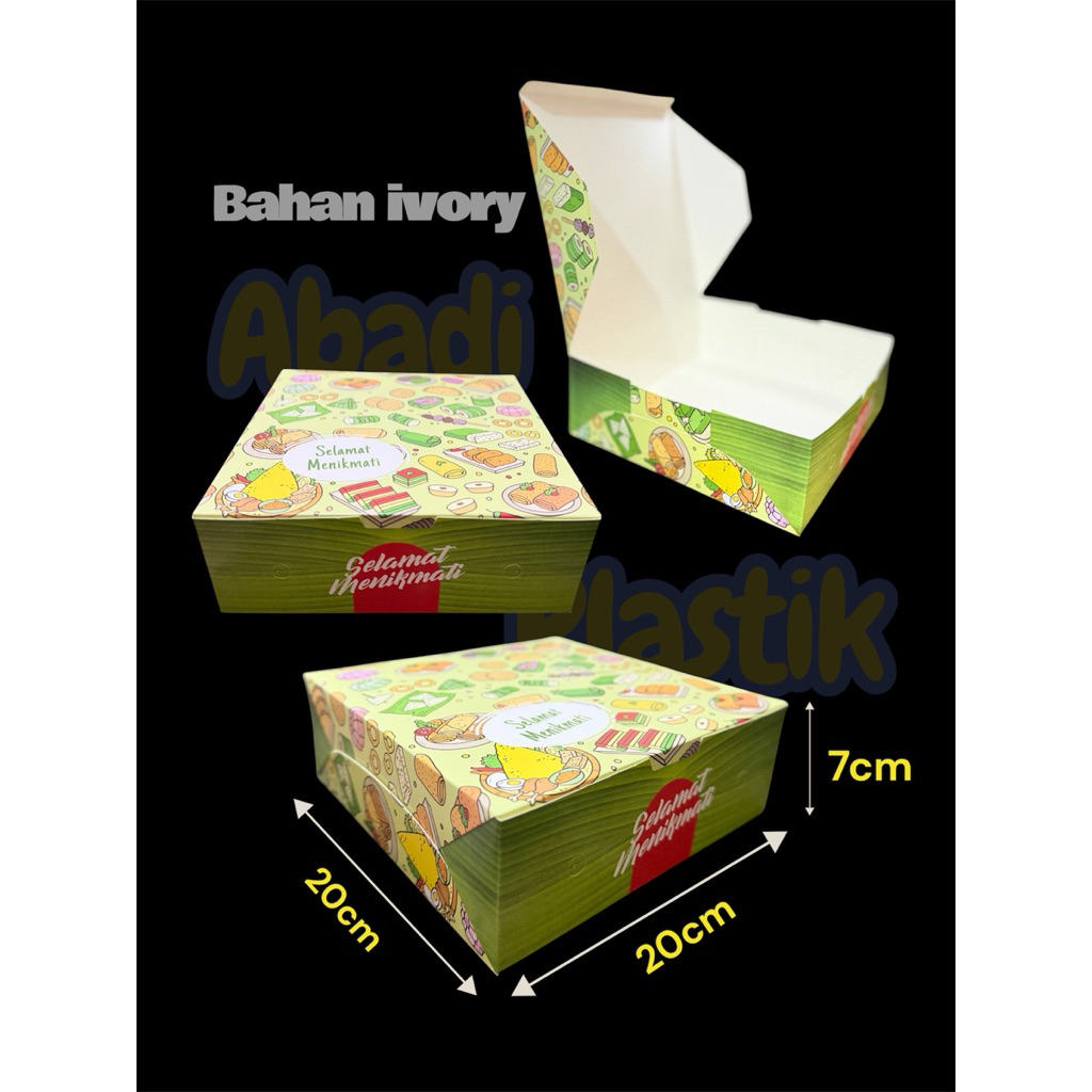 ( DUS NASI PREMIUM HIJAU ) DUS NASI IVORY MOTIF HIJAU PRESTIGE HIJAU MOTIF / KOTAK NASI / KOTAK NASI