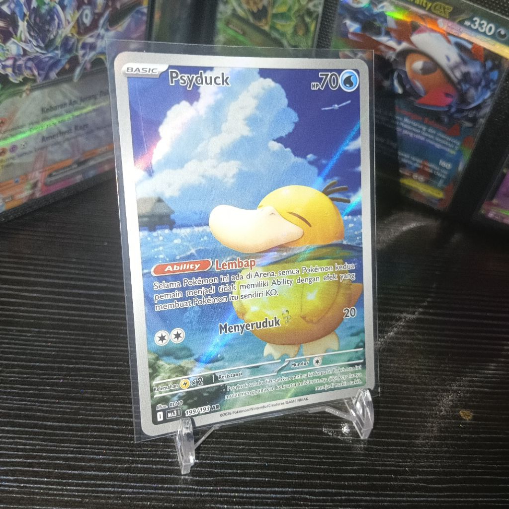 PSYDUCK AR MEGA IMPIAN EX TRADING CARD GAME