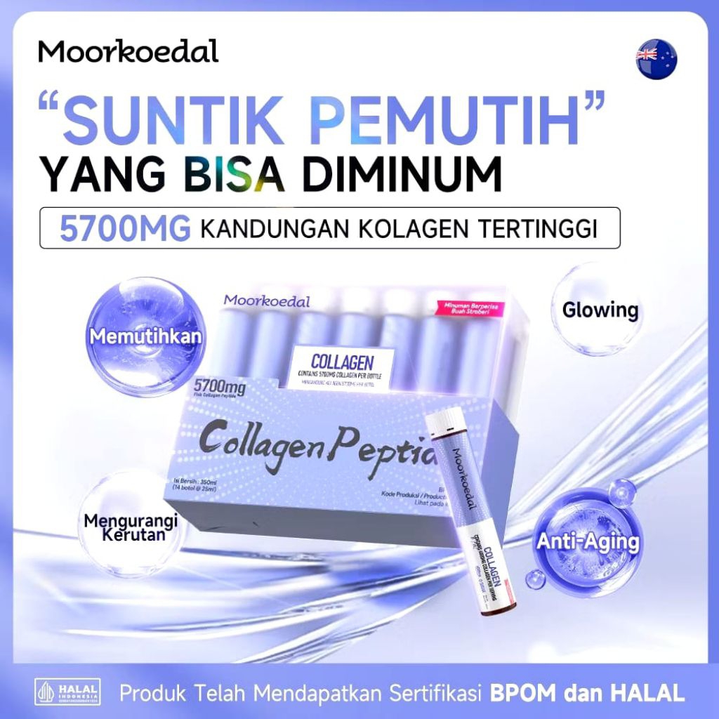 Minuman Collagen pemutih Moorkoedal collagen peptide