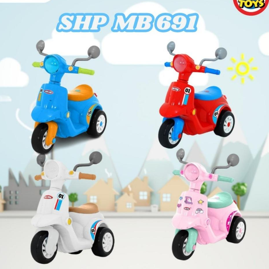 Mainan anak scooter mini bike sepeda mini anak MB691 MB 691 - Mb691 biru, Standart