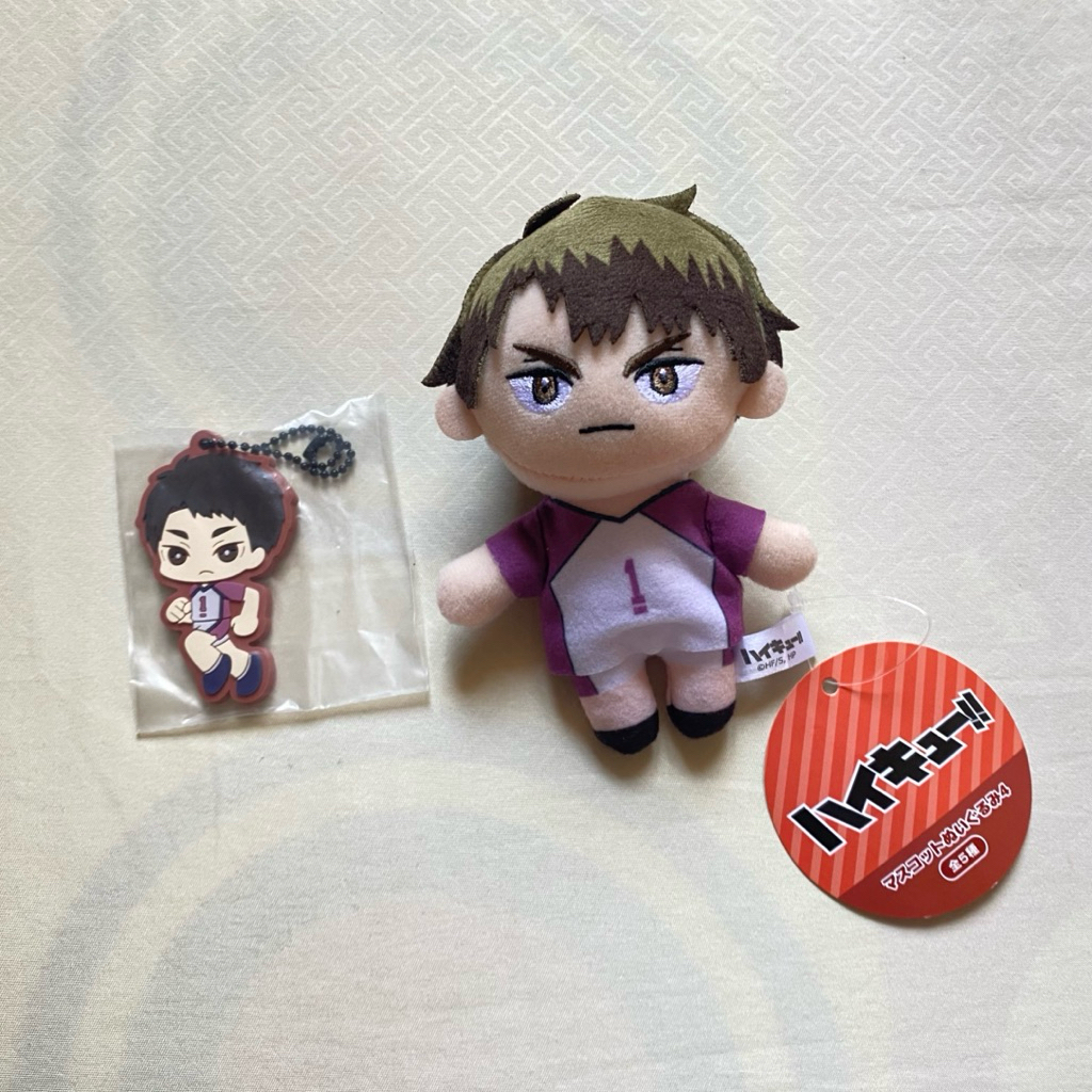Bundle Ushijima Wakatoshi Plush & Keychain Official Merchandise