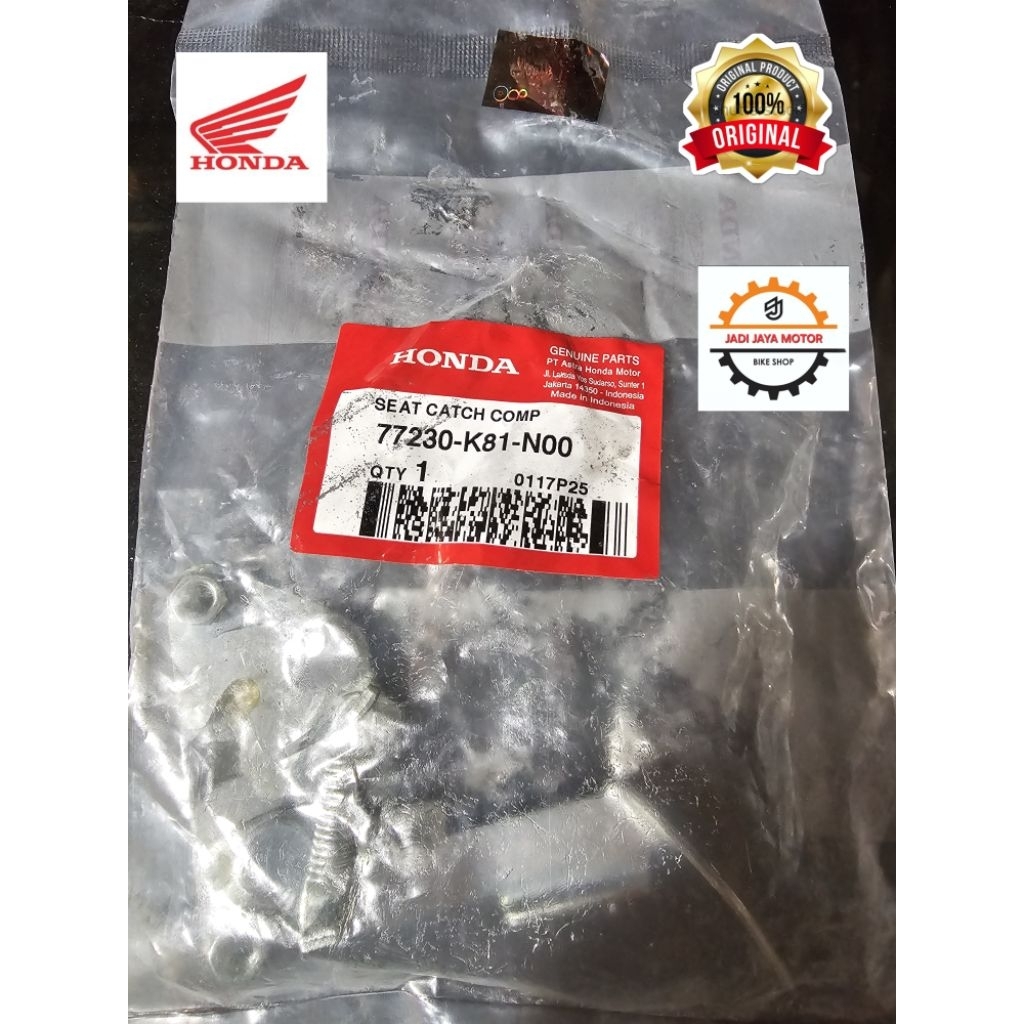 Pengait Jok Lawan Kunci Sadel Engsel Dudukan Jok Original Asli Honda BeateSP Street 77230 K81 N00