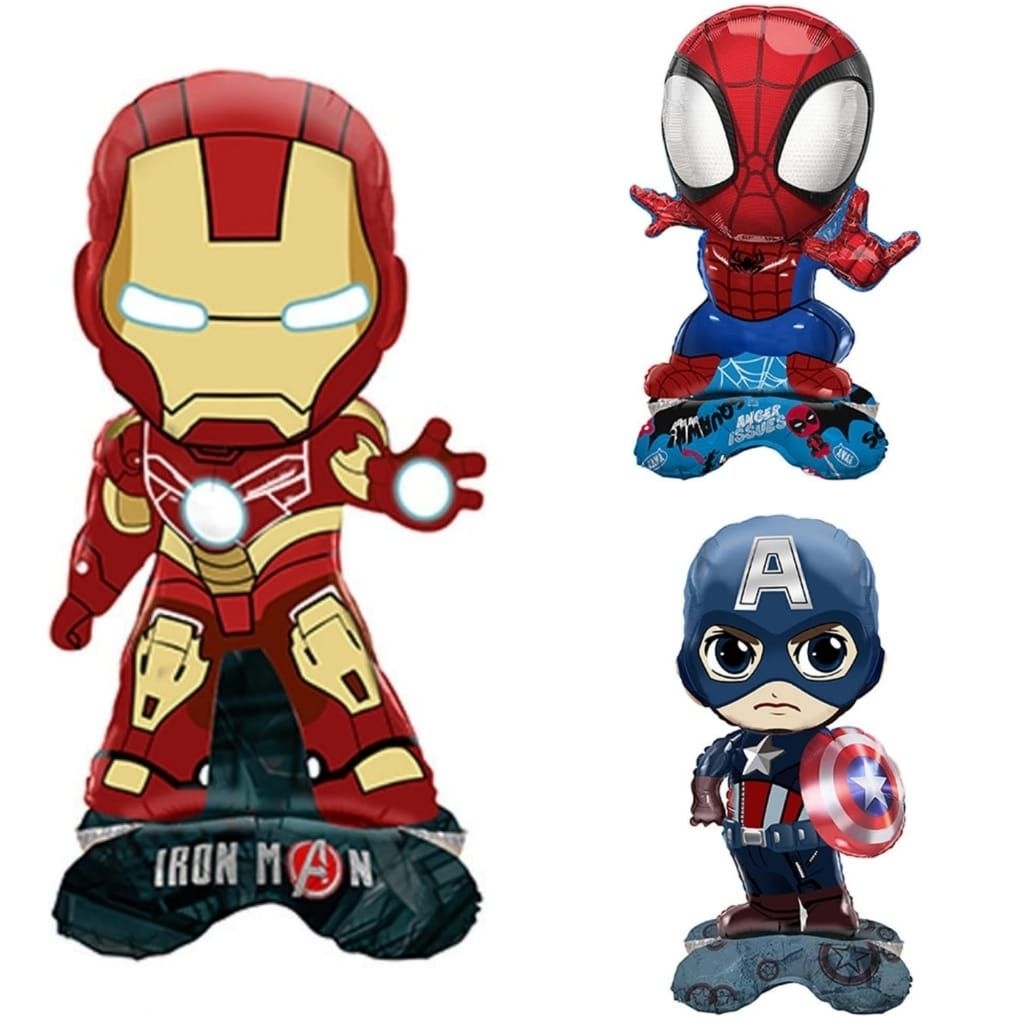 Balon foil standing karakter avenger ironman iron man spiderman batman avengers captain amerika amer