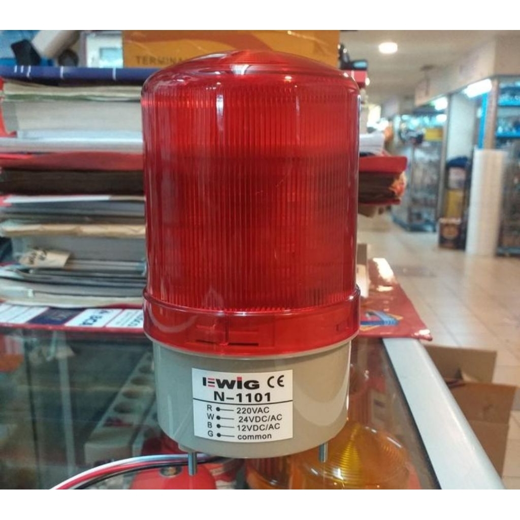 Lampu Rotary N1101 220v Ewig Red