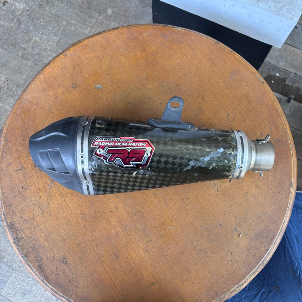 KNALPOT R9 AUSTIN TITANIUM CARBON ORI