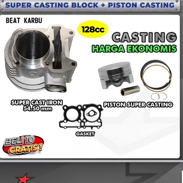 BLOK BRT BEAT KARBU 54.50mm Original  brt